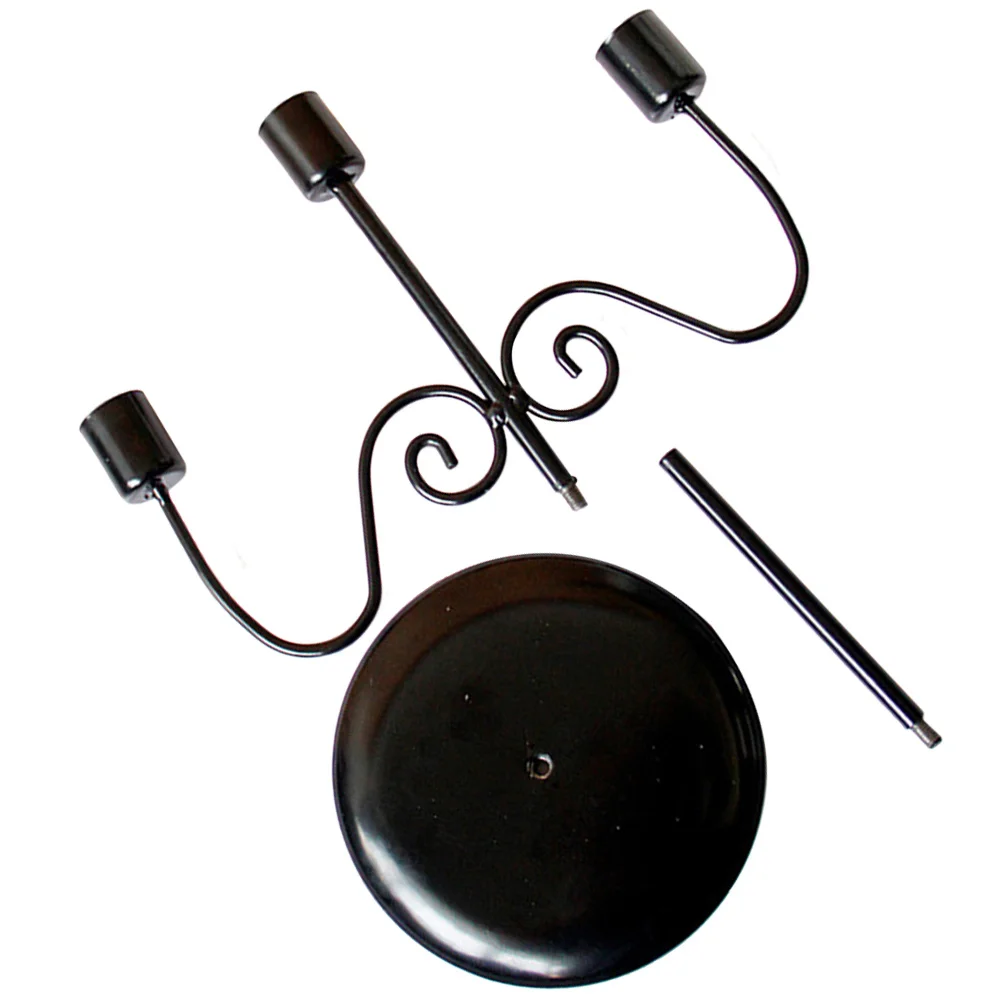

Romantic Iron Candlestick Candelabrum Detachable Metal Holder Wedding Home Decoration Candlelight Dinner Table Stand
