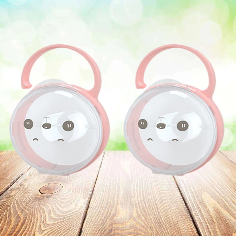 

2 шт., портативный чехол для хранения детской соски, мультяшный держатель, коробка для новорожденных, путешествия на открытом воздухе, держатель для соски, коробка для хранения