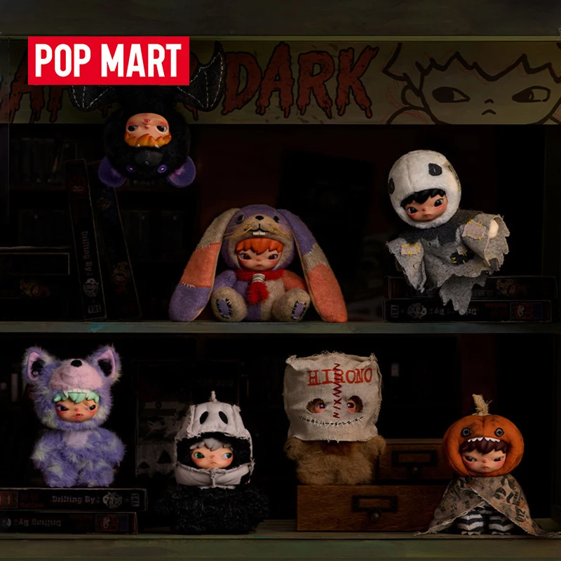 Offizielle POP MART Hirono Dark Scene Serie Blind Box Figur Schlüsselanhänger Raumdekoration Weihnachtsgeschenk