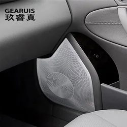 Car Styling For Mercedes Benz C class W203 2002-2006 Auto Door Panel Loudspeaker Sound Pad Stereo Audio Speaker Cover Stickers