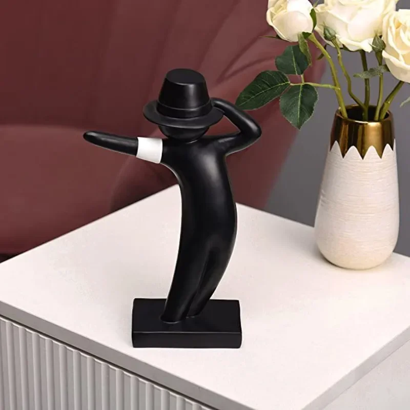 Modern minimalist Michael Jackson souvenirs, home decoration sculptures, humanoid resin crafts, home furnishings