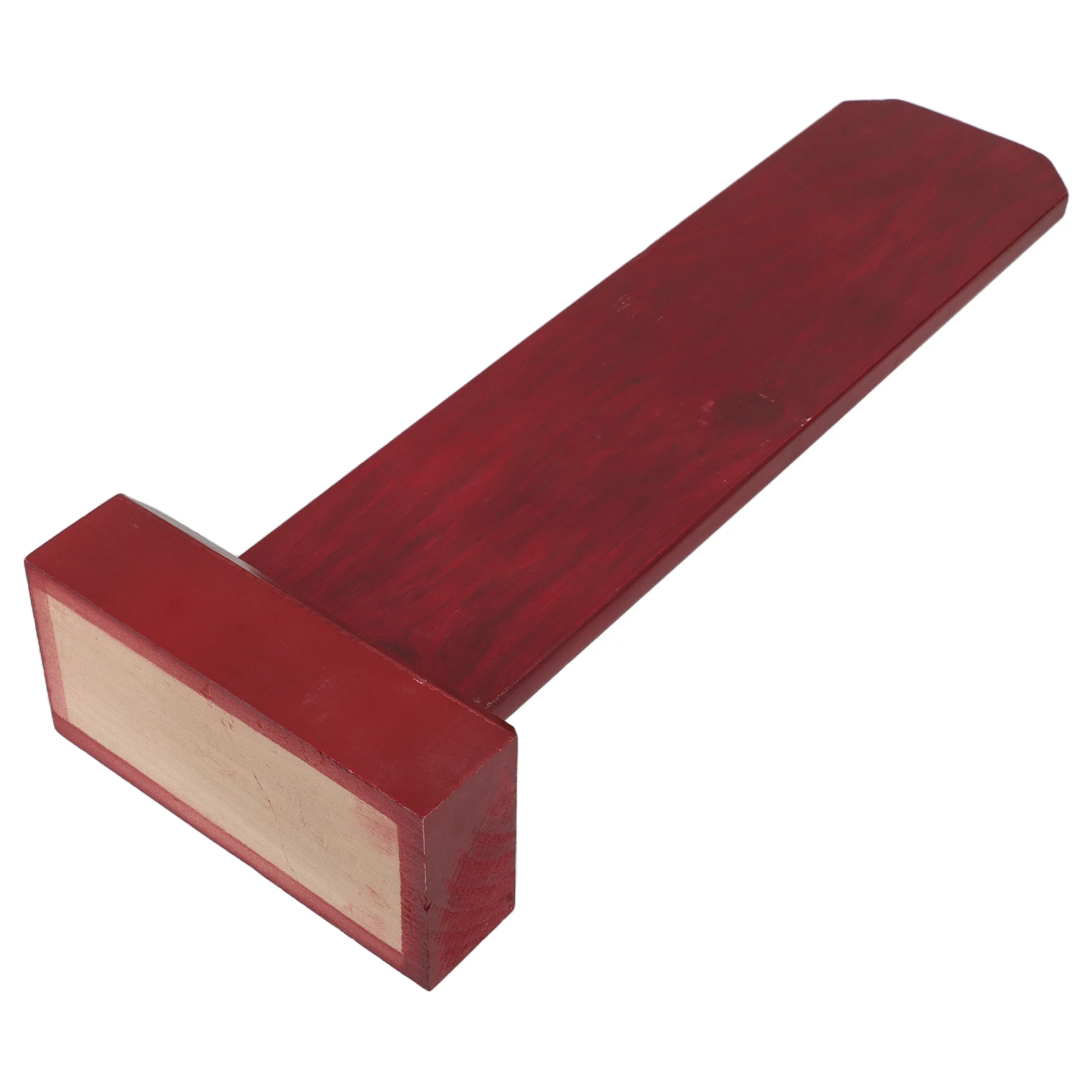 

Wooden Temple Memorial Tablet Red Plaque with Base Unfinished Shrine Board for Ancestral Worship Family Offering Decoration