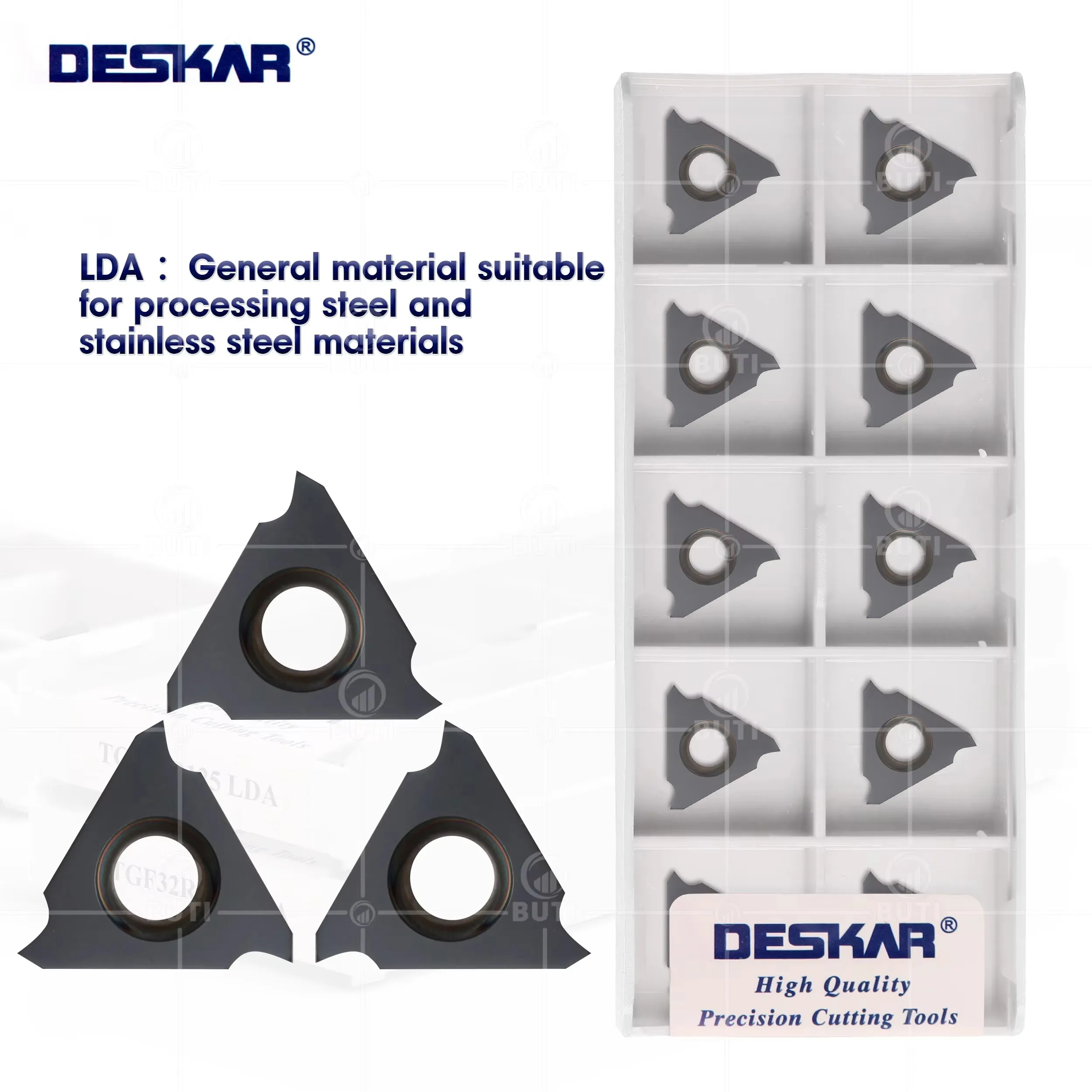 DESKAR 100% Original CNC TGF32R/L 130 135 140 145 150 155 160 165 170 175 180 190 LDA CNC Grooving Inserts Carbide Turning Blade