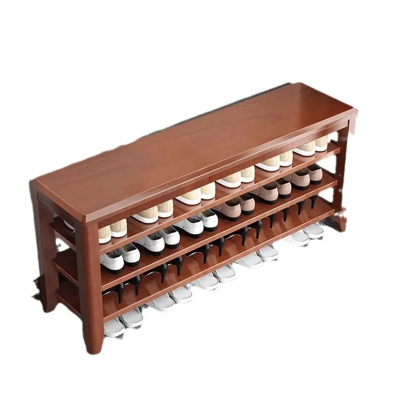 

Solid wood, ultra narrow, shoe change stool, household, door, sitting stool integrated, entry