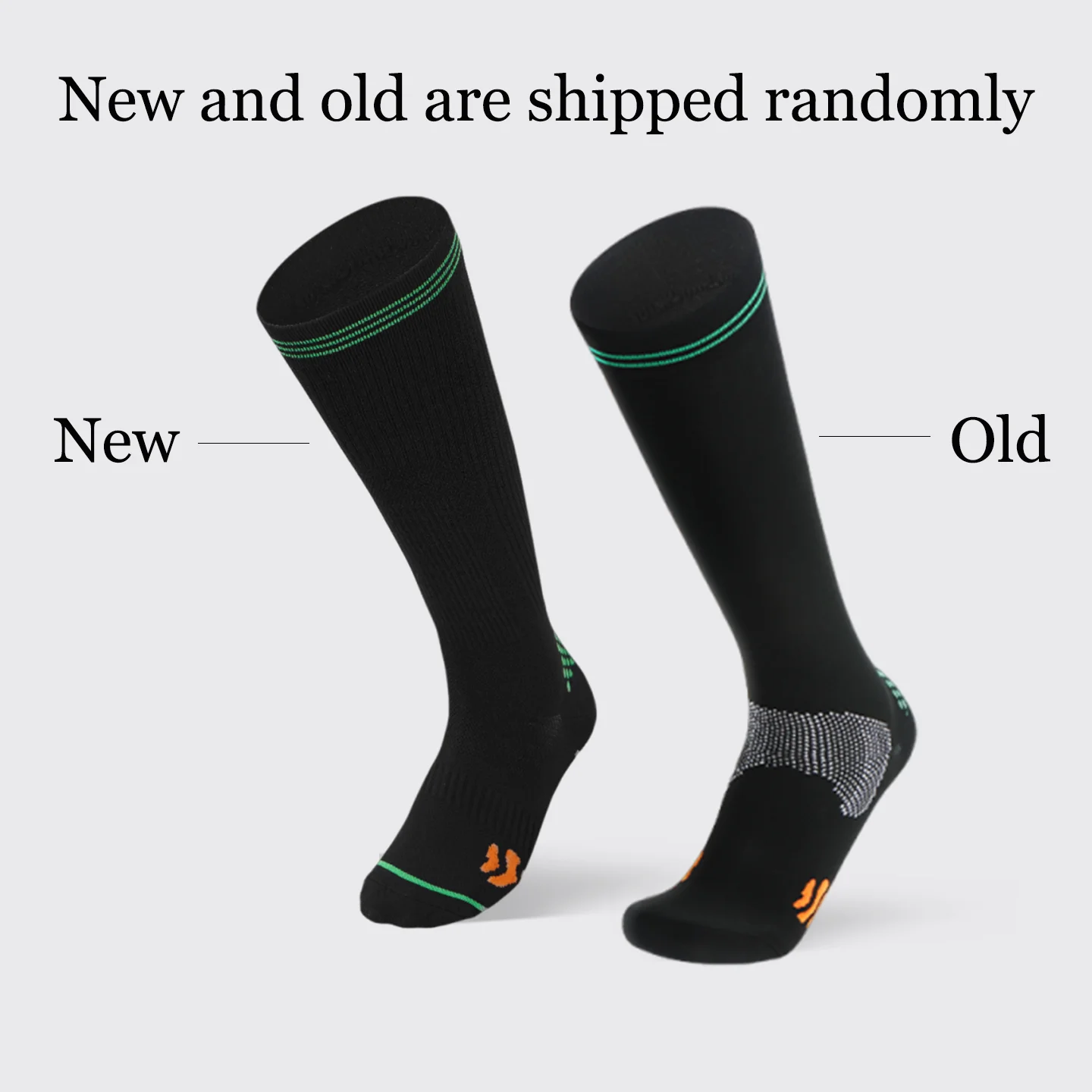 WRELS Sport-Kompressionssocken, stoßdämpfende, rutschfeste Socken für Krampfadern, absorbieren Feuchtigkeit, Schweiß, Laufen, Radfahren, Reisen – Detail 8