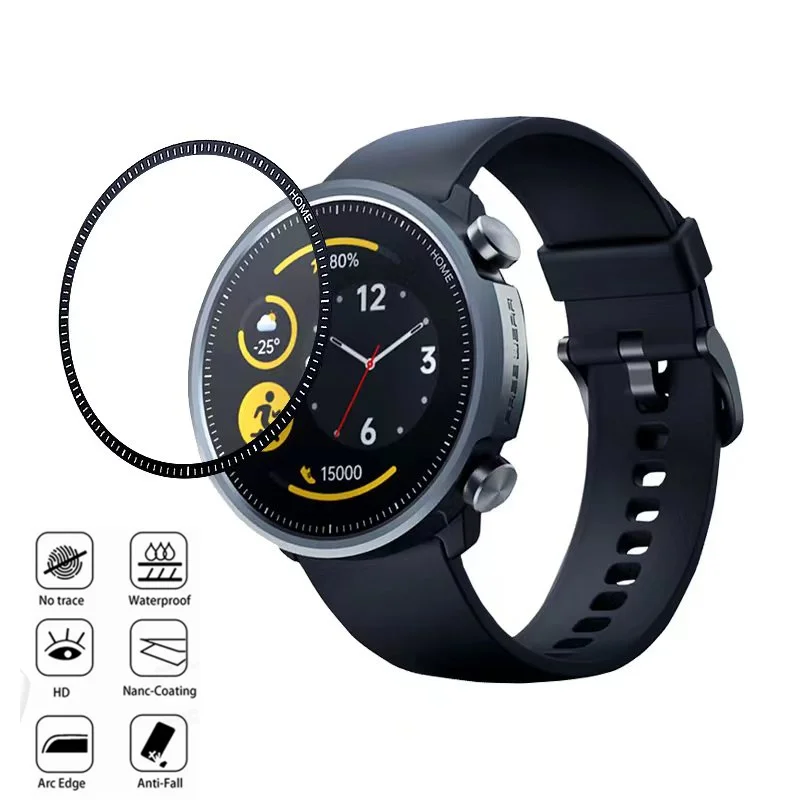 Protective Film For Mibro Watch A1 Smart Watch Screen Protector Clear 3D For Mibro Color Film Ultra-thin Full Cover Accessories