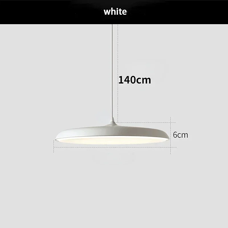 xiuxiu Moderne UFO Led Anhänger Licht Design Runde Innen Hängen Lampe Nordic Küche Esstisch Wohnzimmer Wohnkultur Suspension lampe 5