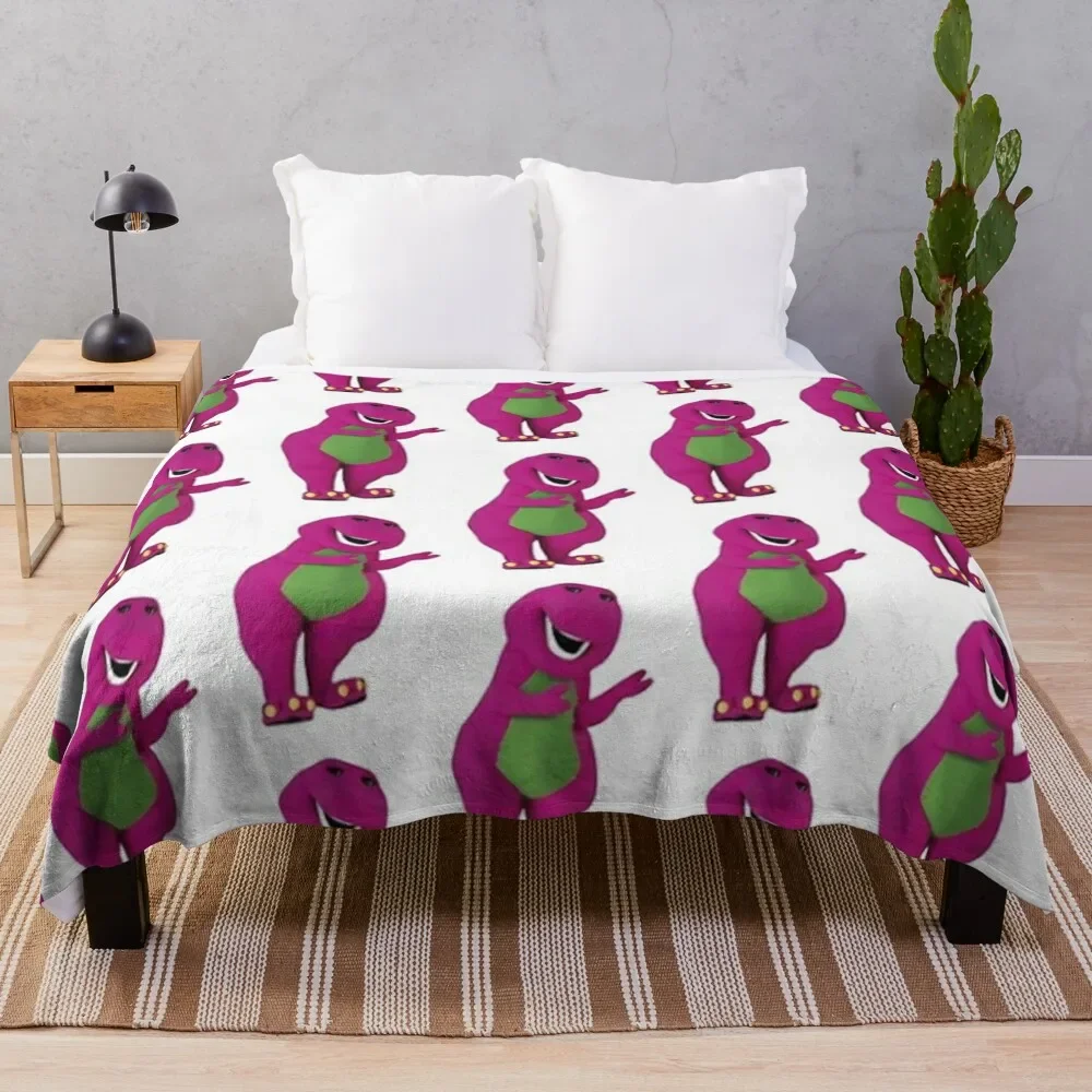 

Barney The Dinosaur Throw Blanket Soft christmas gifts Bed Blankets