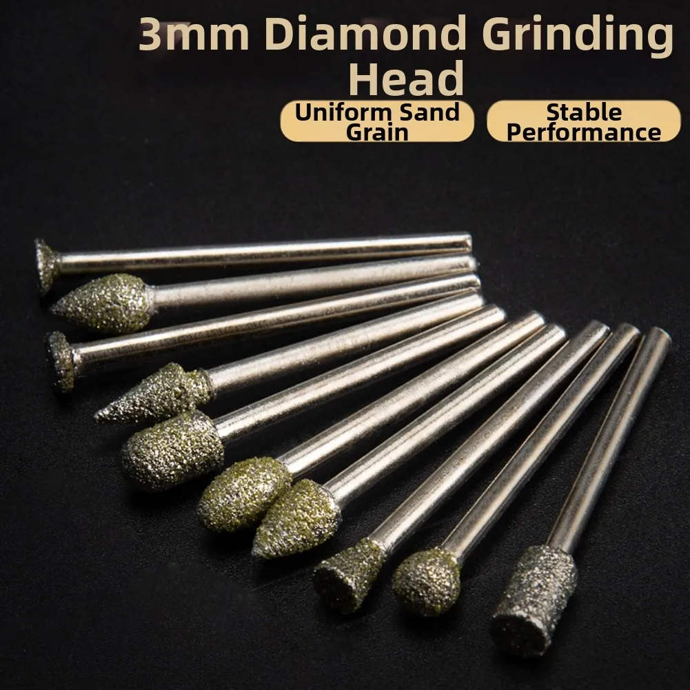 24 шт./компл. шлифовальные головки для полировки стекла, гранита, шлифования, сверления, вращающихся инструментов, аксессуары