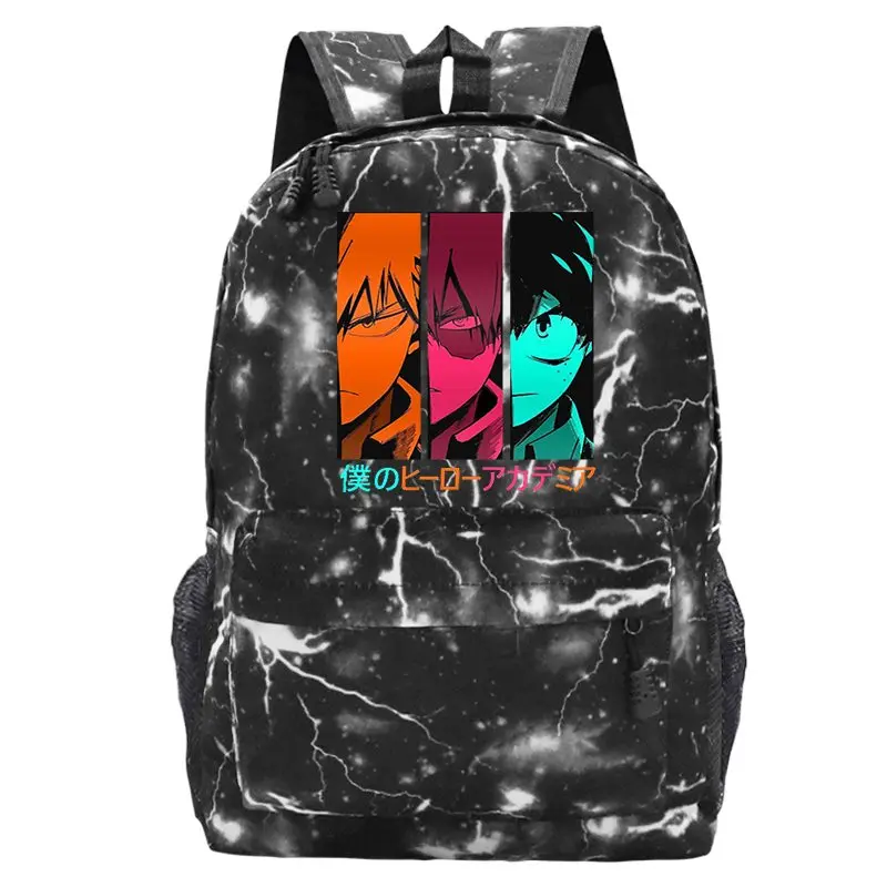 

My Hero Academia Anime Backpack Teens Boys Girls Bookbag Students School Bags Mochila ren School Backpacks Men Travel Bag