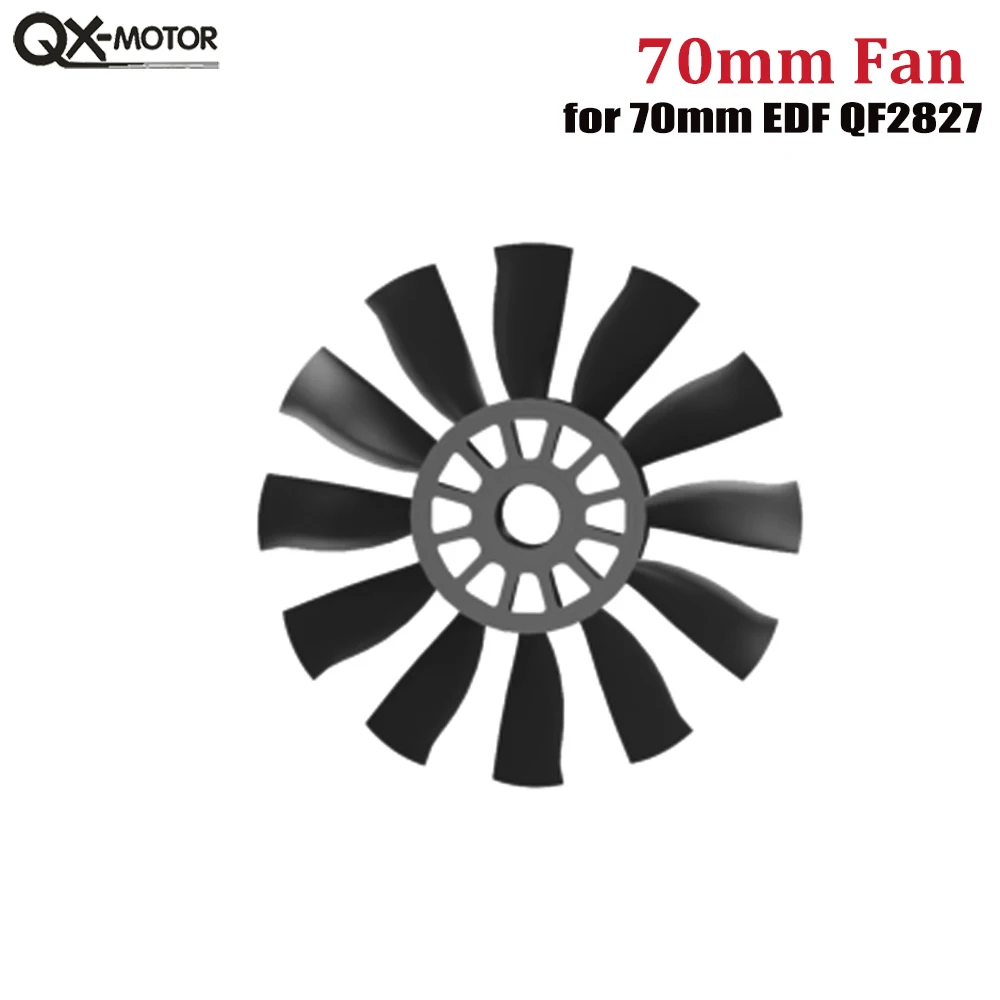 70mm 64mm 50mm Rotorblätter CW CCW 12-Blatt-Lüfter für QX-MOTOR EDF Kanalventilator Hochleistungslüfter DIY Ersatzteile – Detail 15