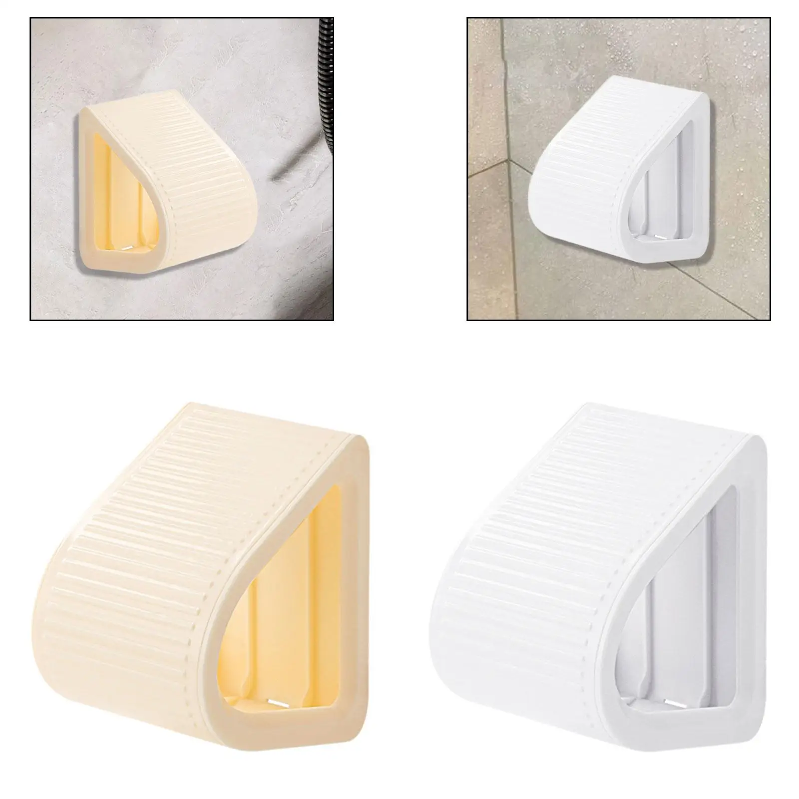 省スペースシャワーステップペダル 滑り止めABSフットレスト 足のシェービングやフットケア用の収納コンパートメント付き