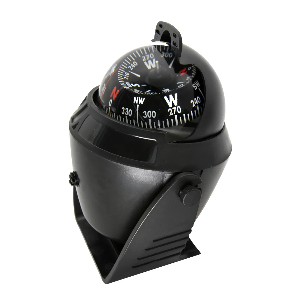 Marine Boat Compass Navigation Position Pointer With Electronic LED Light Waterproof Pivoting Navigation Compass Accessories