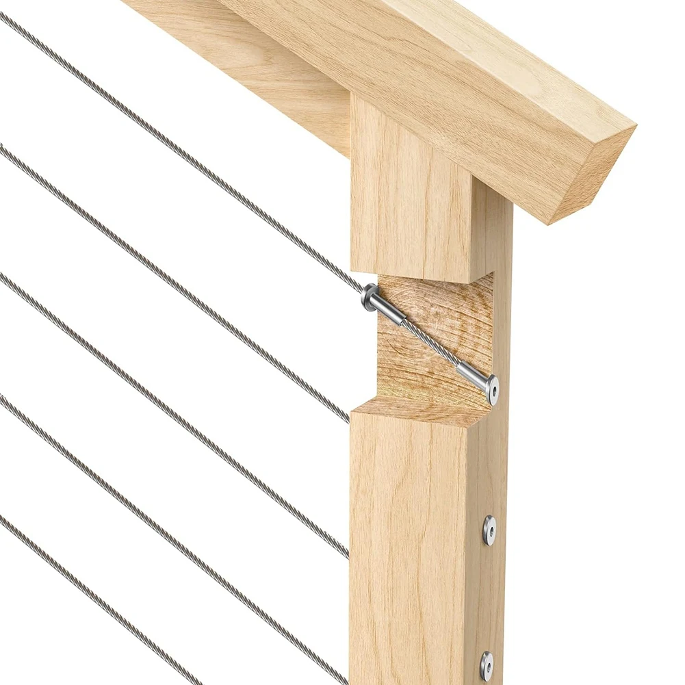 Limited Stock-FF 40 Pack Angle Beveled Protector Sleeves, Wood Post Protector Stair Cable Railing