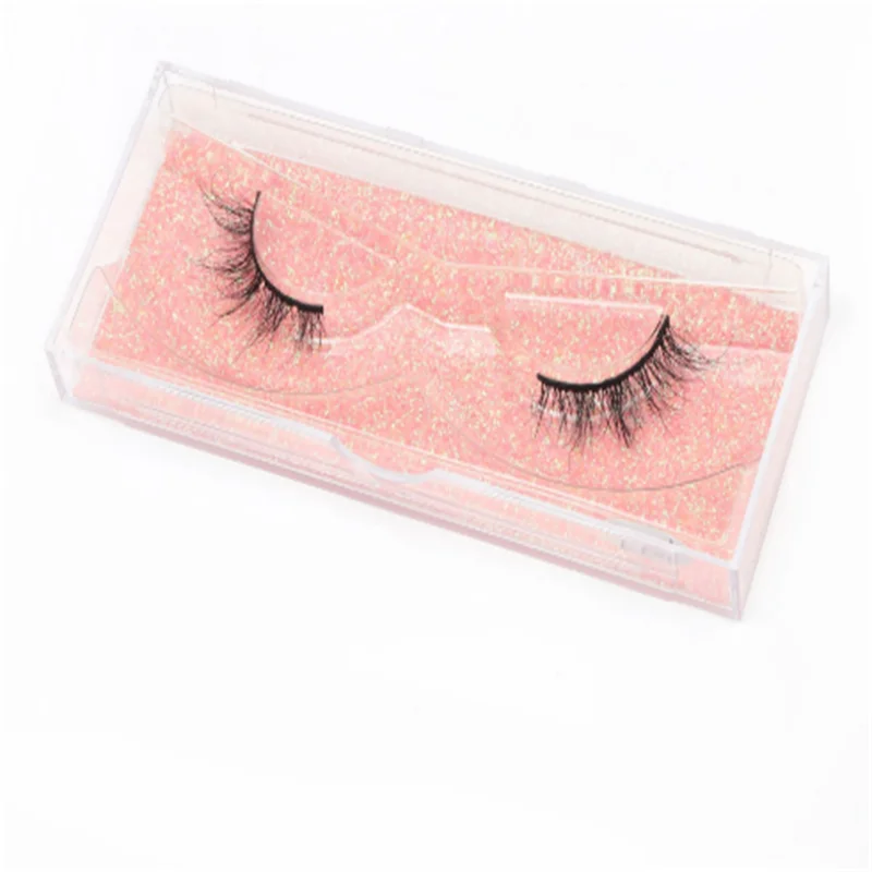 Halblange künstliche Katzenaugenwimpern aus Nerzfell, dreidimensionale lockige und voluminöse Wimpern für das halbe Auge