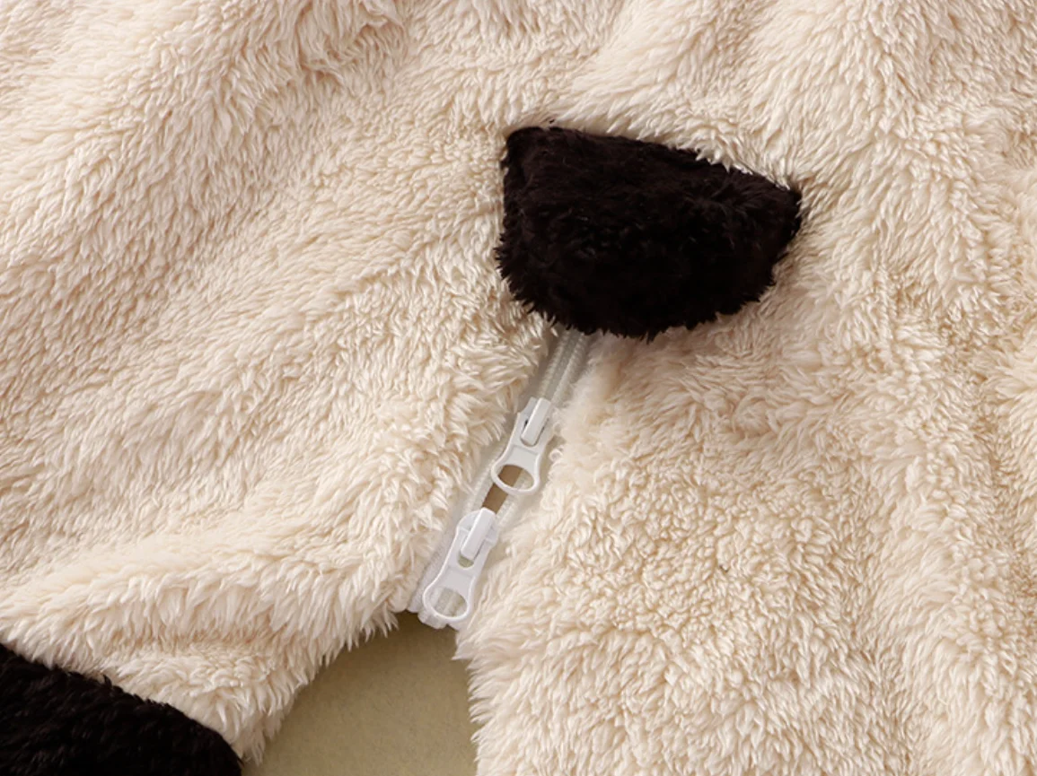 الشتاء ملابس الطفل لطيف الكرتون الدب الطفل السروال القصير منامة الرضع صبي الفتيات الحيوان زي سستة بذلة 0-24 أشهر #6