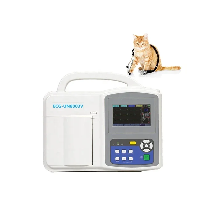 

UN8003V CE ISO Portable Veterinary Machine Electrocardiograph 3 Channels machine for Vet Use