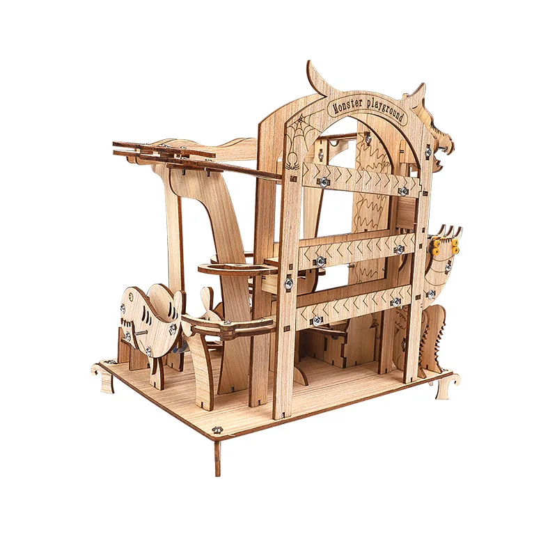 

Kids Science Toy Tracking Balls Technology Gadget Physics Wooden 3D Puzzle STEM Kit Learning Educational Toys for Children