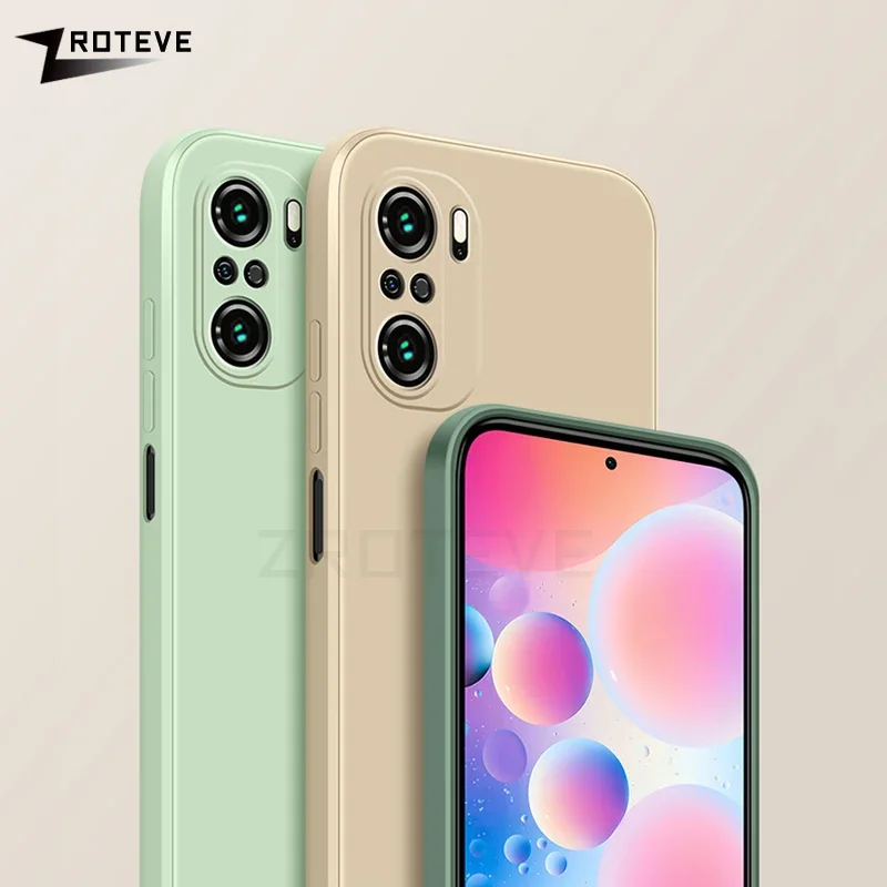 For PocoF3 Case ZROTEVE Silky Liquid Silicone Soft Cover For Xiaomi Poco F3 F4 F5 F6 Xiomi Pocophone X4 GT X5 X6 Pro 5G Cases
