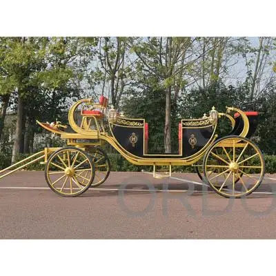 

Europe style open top sightseeing car horse carriage touring