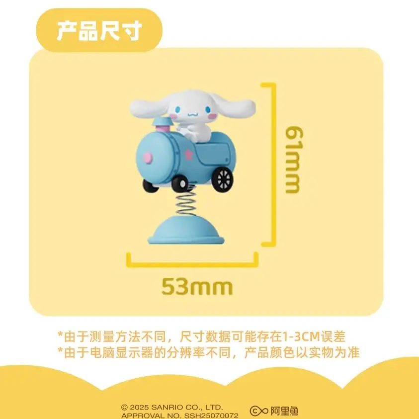 Anime Figuren Sanrio Kawaii Kuromi Cinnamoroll Hangyodon Hello Kitty Mymelody Action Figure Poppen Desktop Schommelende Ornament Geschenken