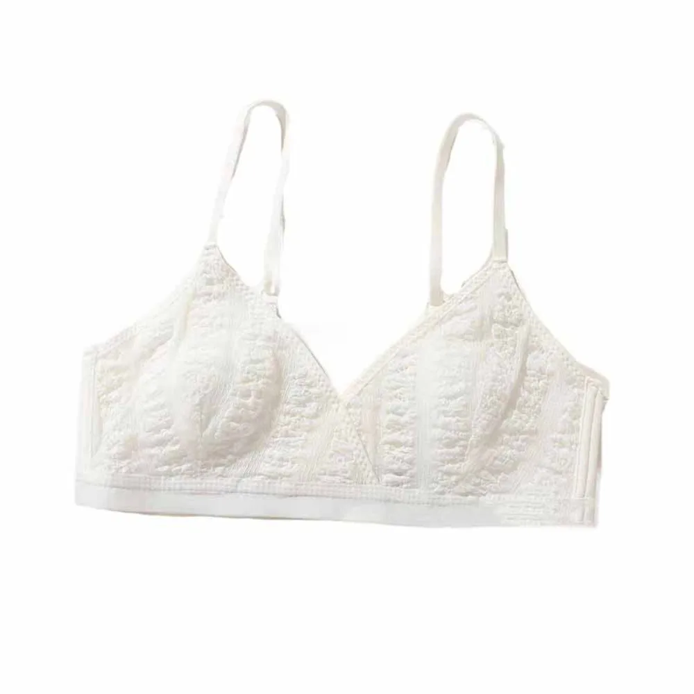 

Пуш-ап сладкий беспроводной бюстгальтер с глубоким V-образным вырезом противоударное антипровисающее нижнее белье для женщин тонкое нижнее белье кружевной сетчатый бюстгальтер подарки