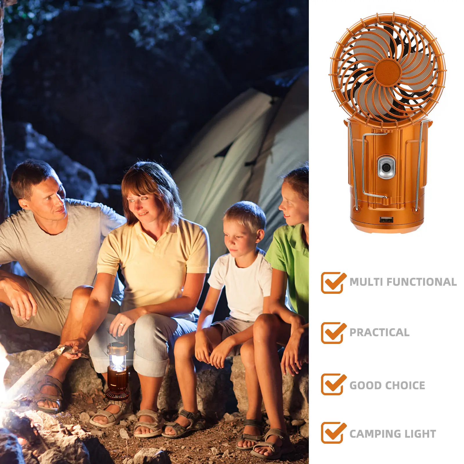 1Pcs Retractable Camping Light Portable Outdoor Lamp High Brightness Rainproof Anti-Corrosion Wear Resistant Emergency Handheld
