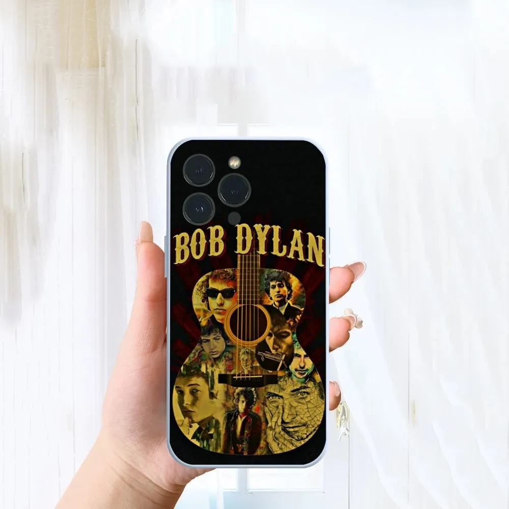 Classic Singer B-Bob Dylan Blonde Musician Old Photograph Phone Case For iPhone 14 13 12 11 Pro Max XS Max X XR 7 8 Plus Mini Bl