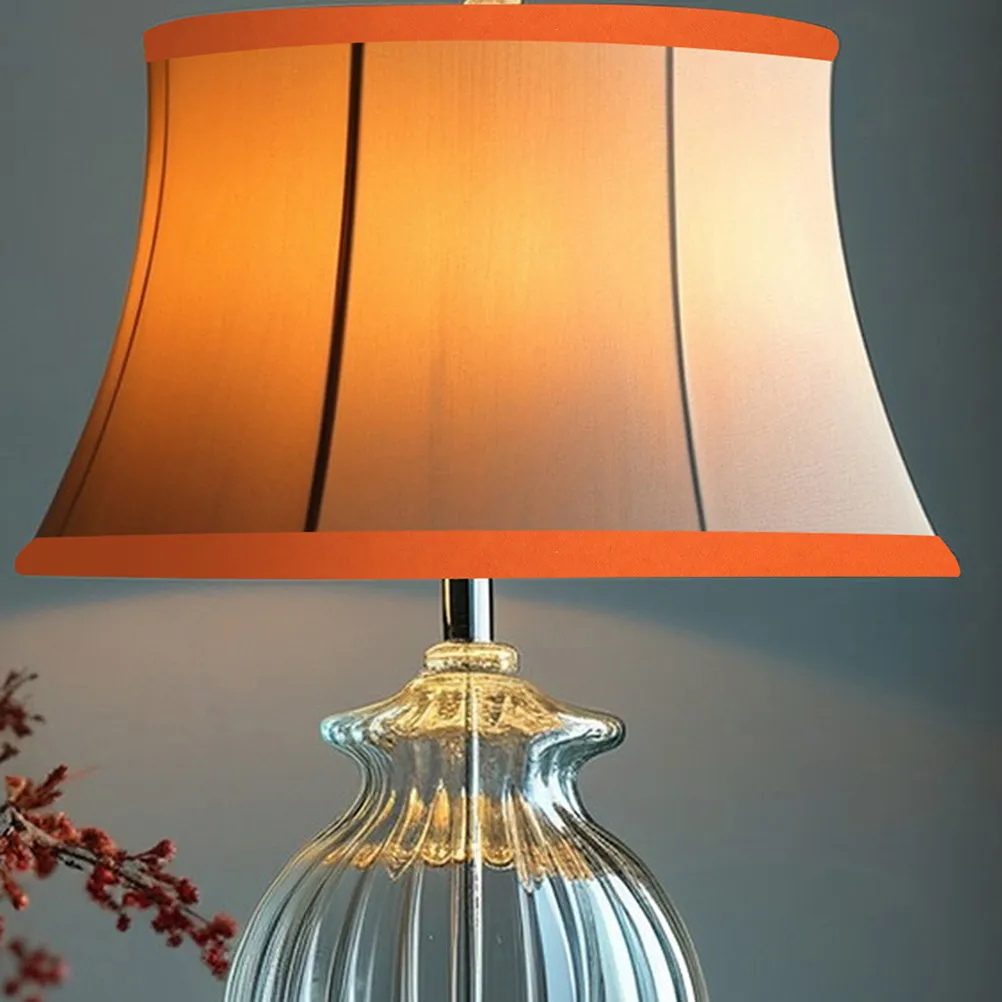 1 Roll Lampshade Edge Banding Tape Orange Self-Adhesive Cloth Strip for Lampshade Finishing Decoration DIY Lightshade Trim