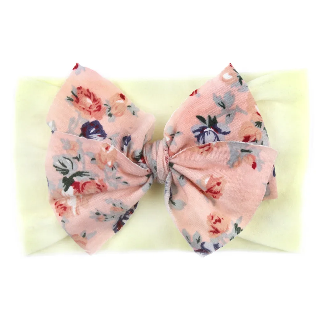 New Design Headband for Girls Cute Rabbit Ears Headbands Soft Stretch Knit Hair Bands Baby Hairbohemian Hair Accessories