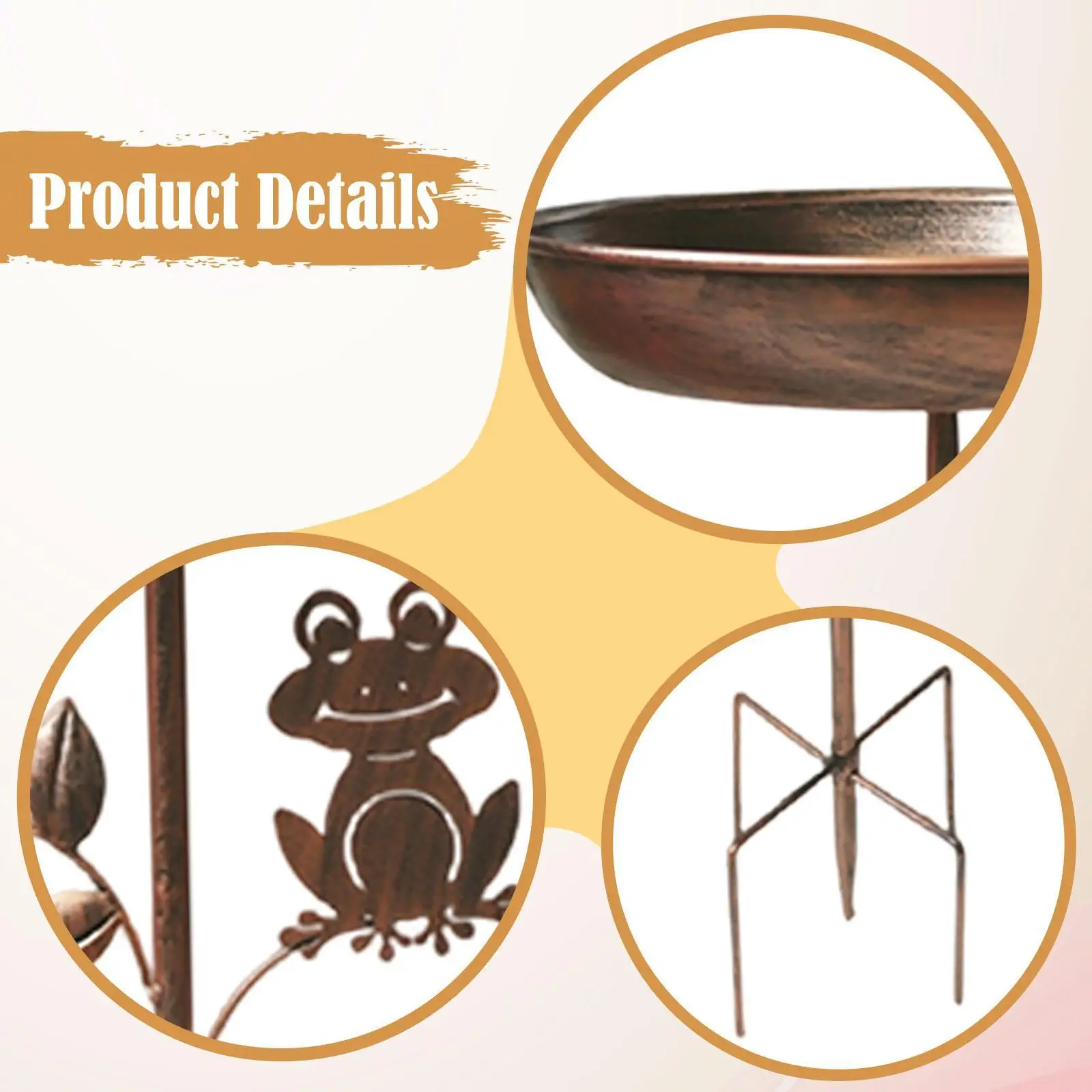 هدية حمام الطيور هووسورمينغ، حمام طيور أنيق لفناء الشرفة