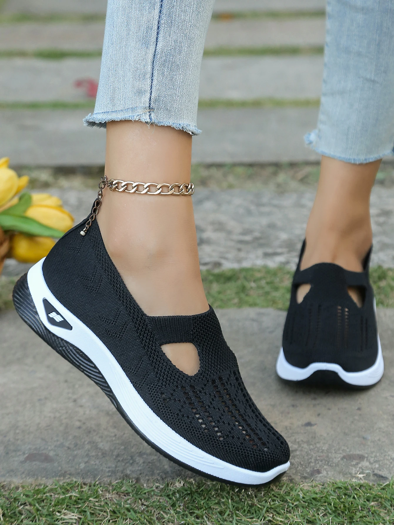 Damen-Sneaker, atmungsaktive Schuhe, Mesh-Low-Top-Schuhe mit weicher Sohle, leichte Damenschuhe, Sommerschuhe für Damen, Schuhe mit kostenlosem Versand – Detail 4