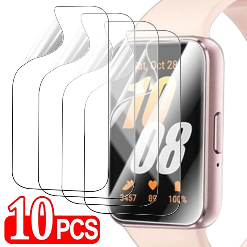 1-10PCS Clear Soft TPU Hydrogel Films For Samsung Galaxy Fit 3 Smartwatch HD Ultra Thin Screen Protector Not Tempered Glass