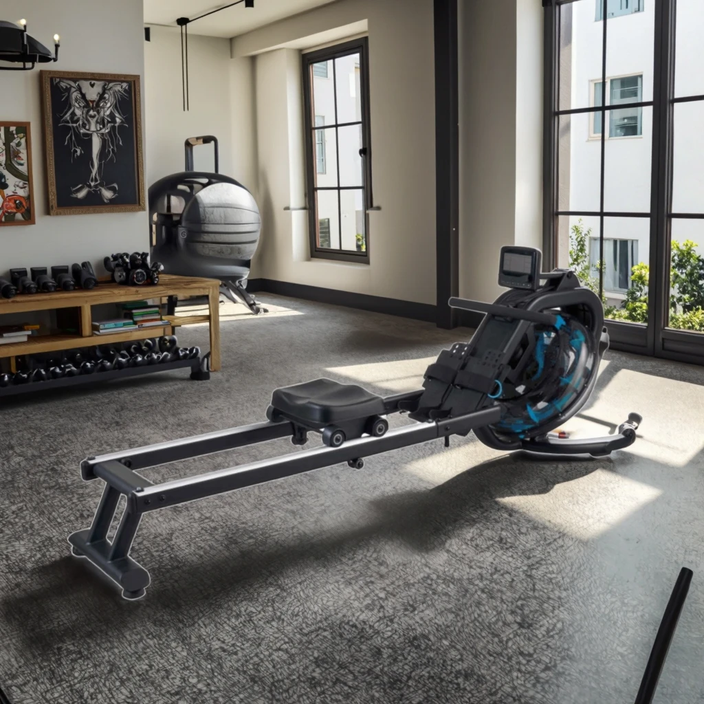 

Commercial High-Performance Rowing Machine Indoor Water Rower Exercise Equipment