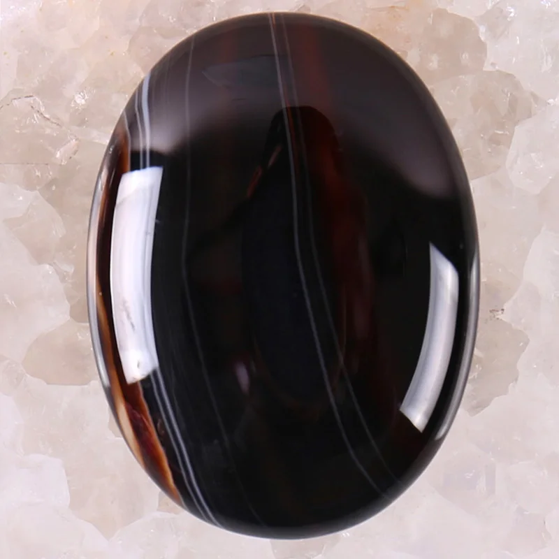 40x30MM Natural Black Veins Agate Stone Oval Cabochon CAB GEM Jewelry Making H097