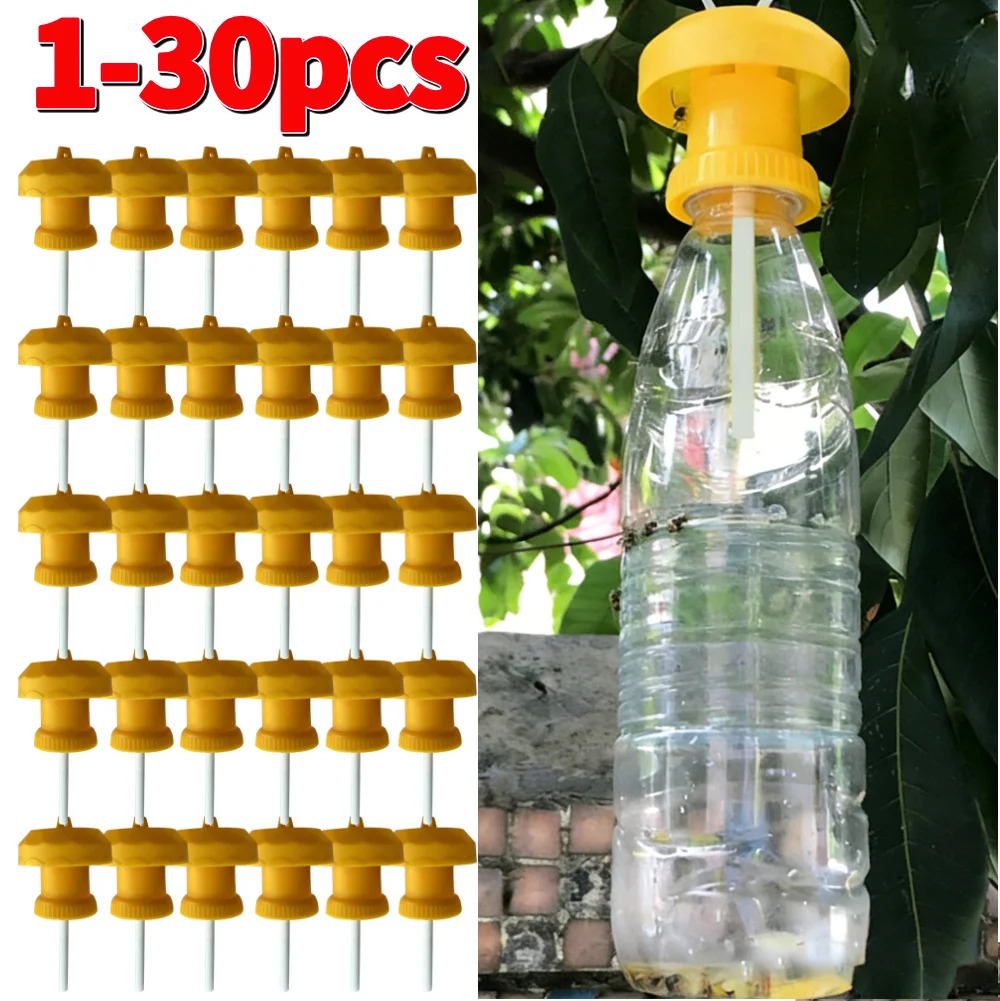1-30pcs Plastic Fruit Drosophila Catcher Fruit Fly Trap Killer Orchard Vegetable Insect Control Fly Trap Killer Garden Supplies