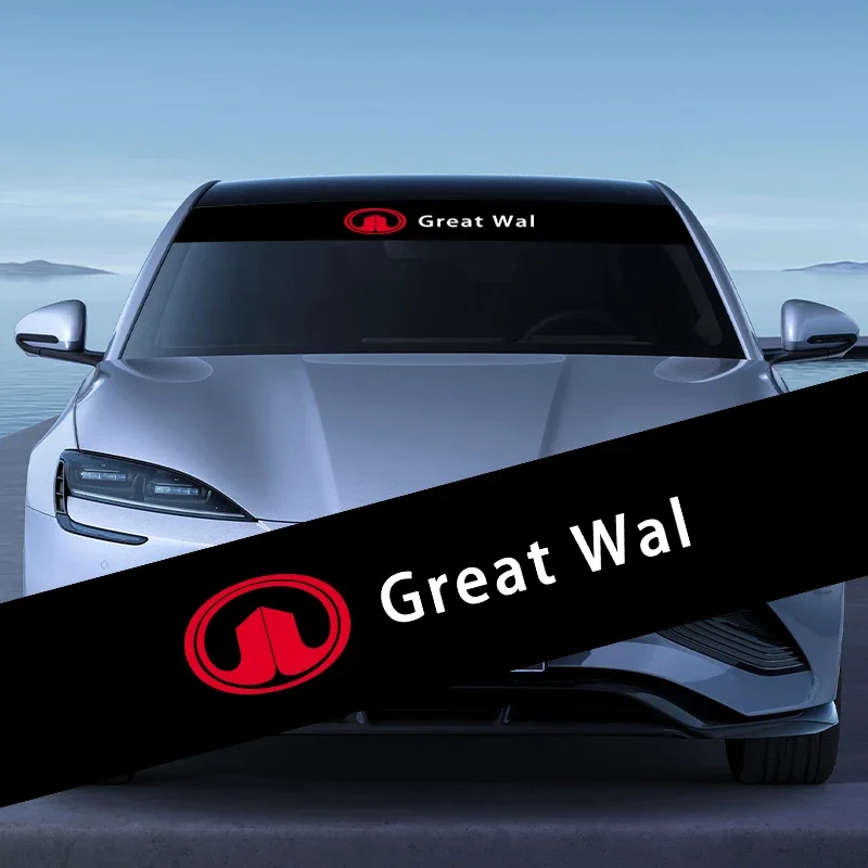 

Car front windshield sunshade decorative Badge Logo stickers for Great Wall Hover H3 H5 M4 Poer Pao Voleex C30 Wingle
