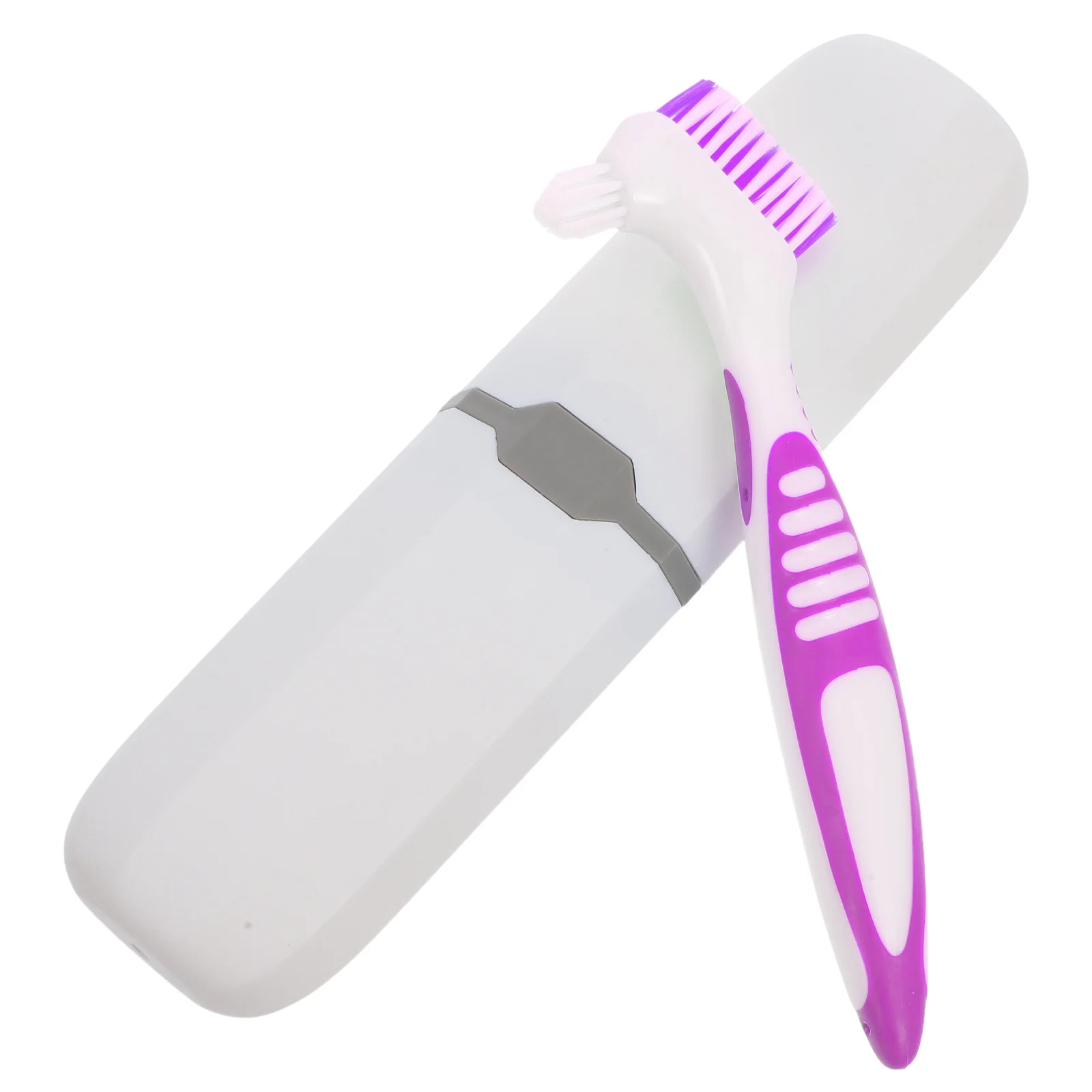

Denture Toothbrush Storage Box Cup Holder Cover for Travel Double Sided Case Traveling Portable Cleaning Holders