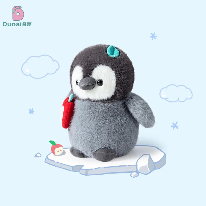 Pingüino Kawaii de peluche para bebé, muñeca reconfortante para dormir, pingüino esponjoso con bufanda, sombrero de Chef, Animal relleno, regalo de cumpleaños y Halloween