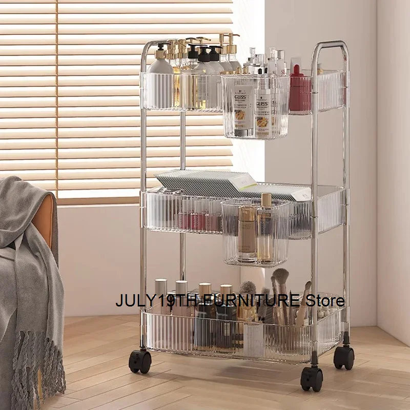 

Kitchen Island Trolley Fruit Basket Dish Drying Rack Kitchen Item Trolley Cart Grocery Makeup Carro Cocina Salon Furniture SQC