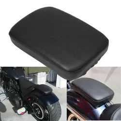 Motorcycle Black Suction Cup Rear Pillion Passenger Pad Seat For Harley Sportster XL 883 1200 Softail Touring