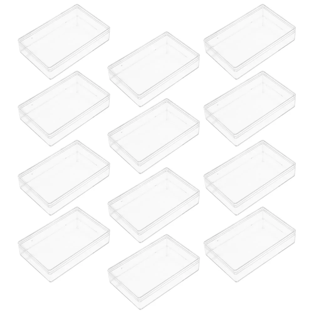 

12Pcs Transparent Chocolate Candy Box Clear Storage Containers Durable Lid Design Space Saving Chocolate Candy Box