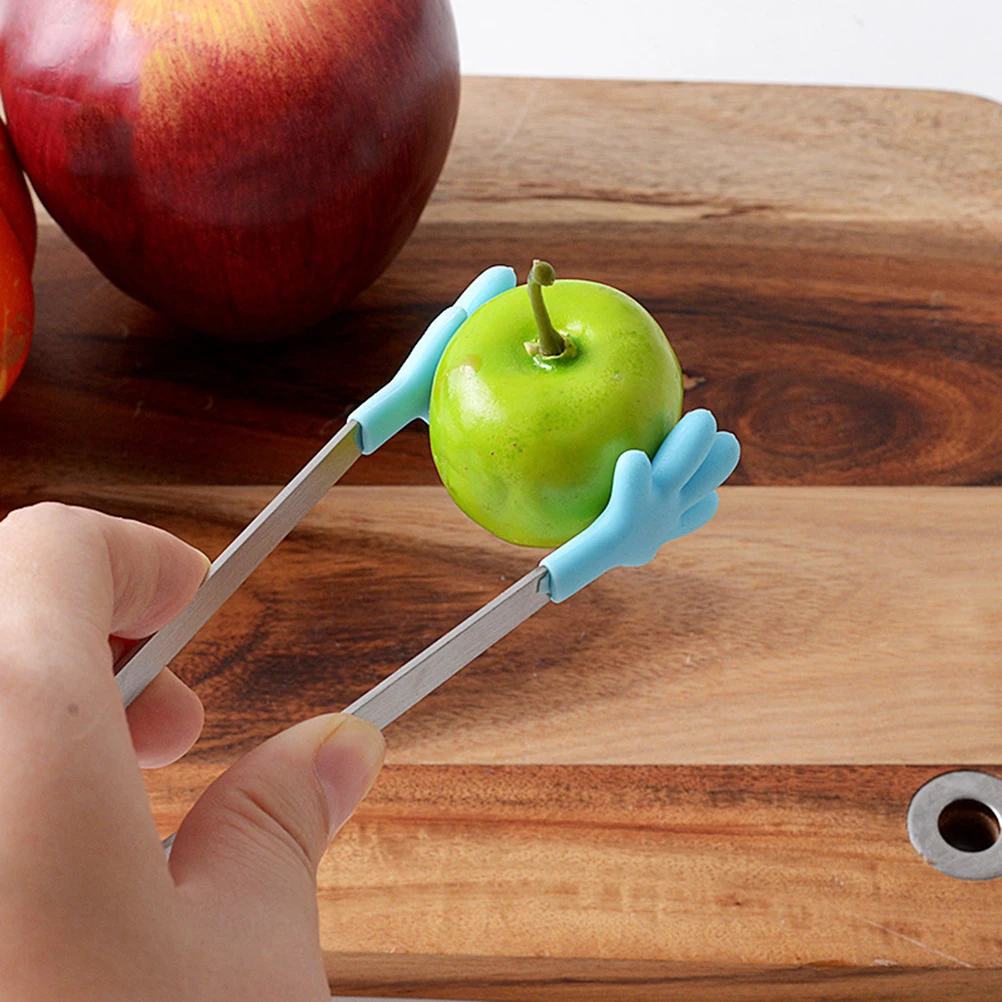 

8 pcs Silicone Food Tongs Stainless Steel Kitchen Tools Heat Resistant BBQ Grill Lightweight Practical Home Hotel Restaurant