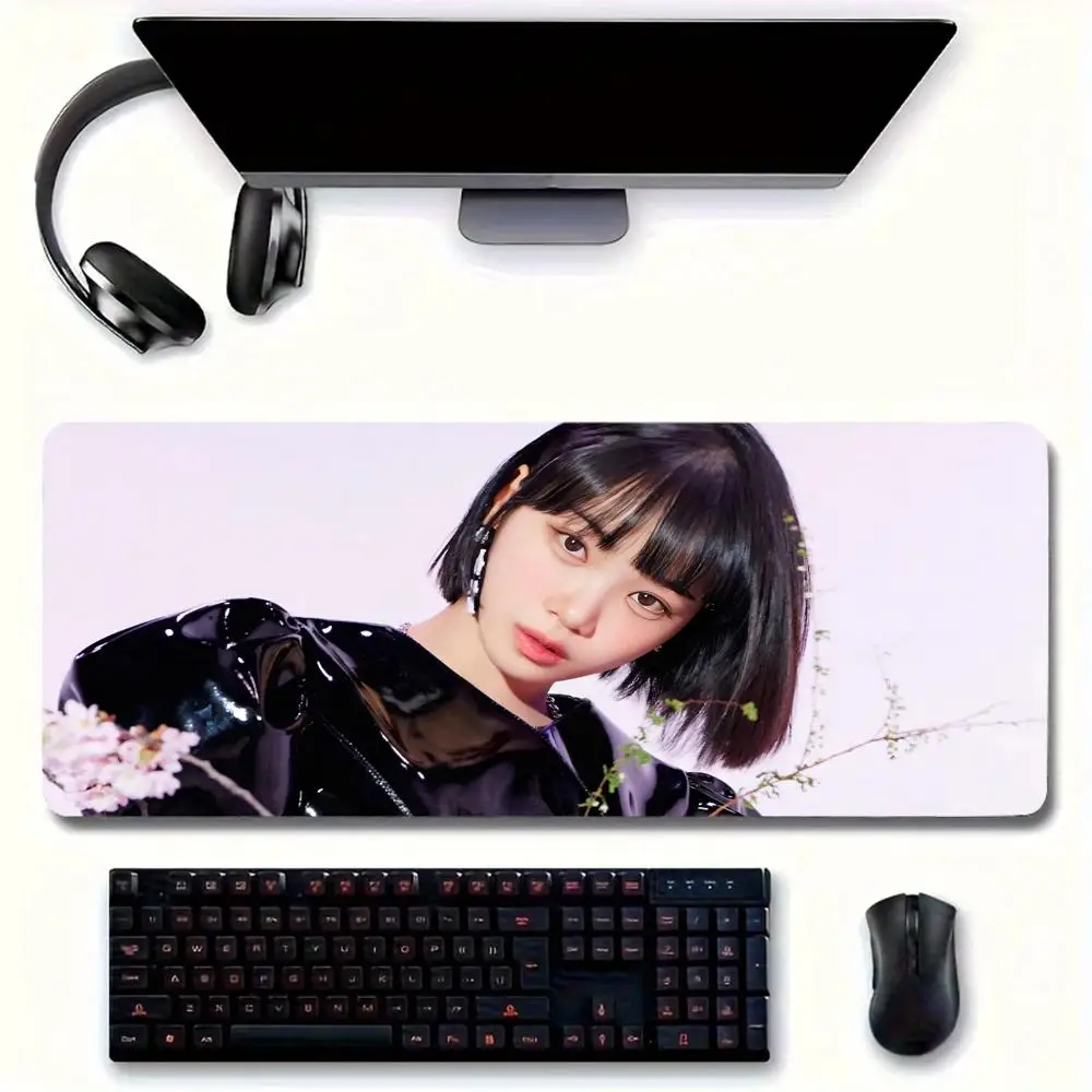 Singer About K-Kim C-Chaewon MINISO Mouse Pad Large Mouse pad for home office Waterproof desk pad Computer Mouse pad Keyboard pa