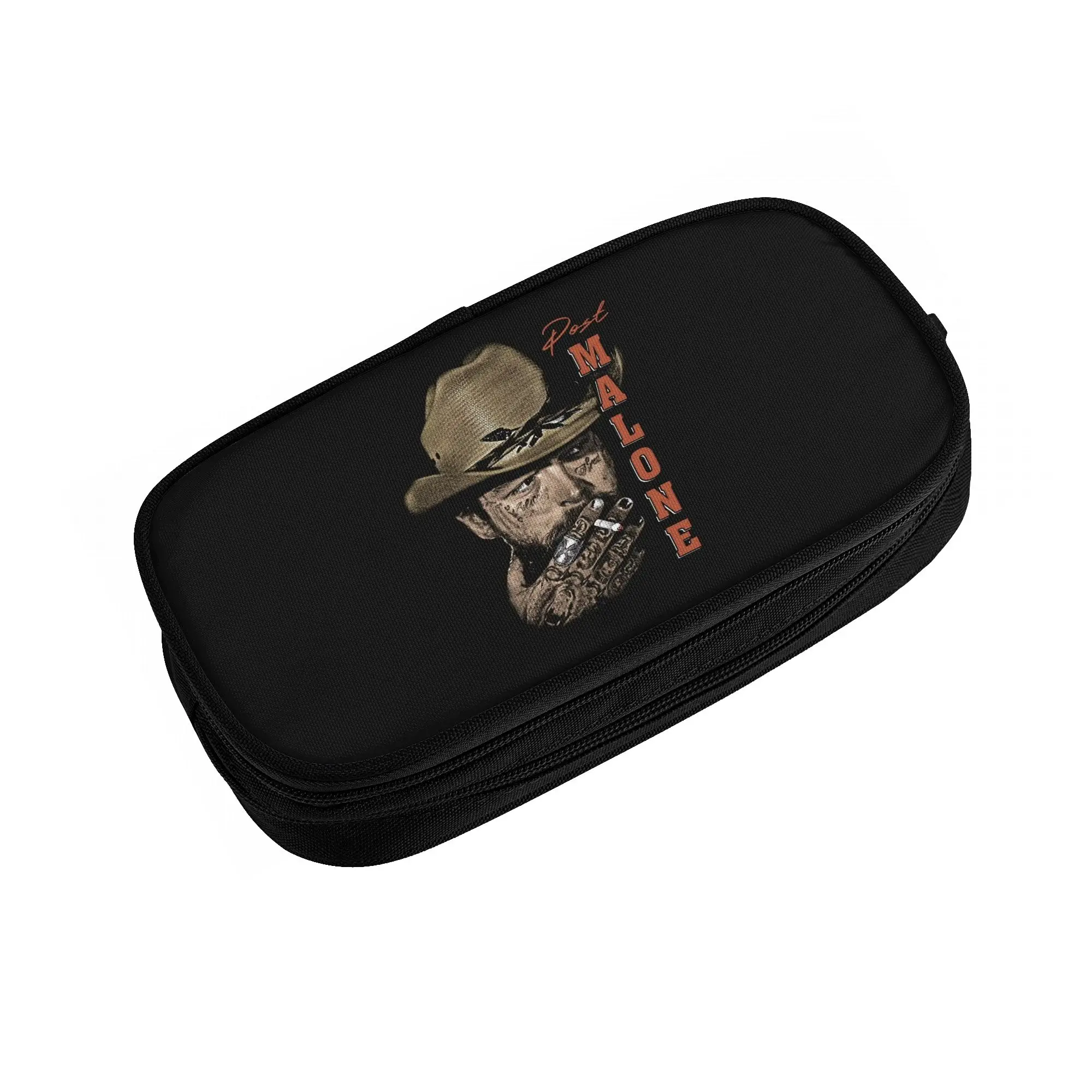 Kawaii Posts Malones American Popular Rapper  Pencil Case for Girl Boy Large Storage  Pencil Bag School Supplies
