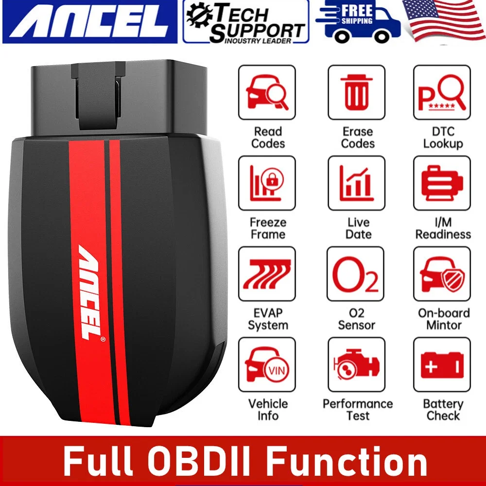 ANCEL BD200 Check Engine Bluetooth 5.0 Car Code Reader OBD2 Scanner Bluetooth Live Data DTC Car Diagnostic Tools for Android IOS