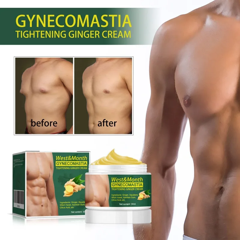 Gynecomastia Tightening Cream Chest Fat Reduction Shaping Strengthen Chest Muscle Firm Body Massage Care Daily Maintenance