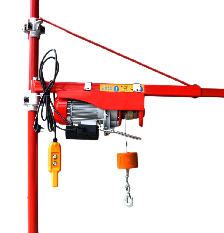 180 degree Swivel Arm 500kg Portable Electric Wire Rope Hoist mini electric hoist