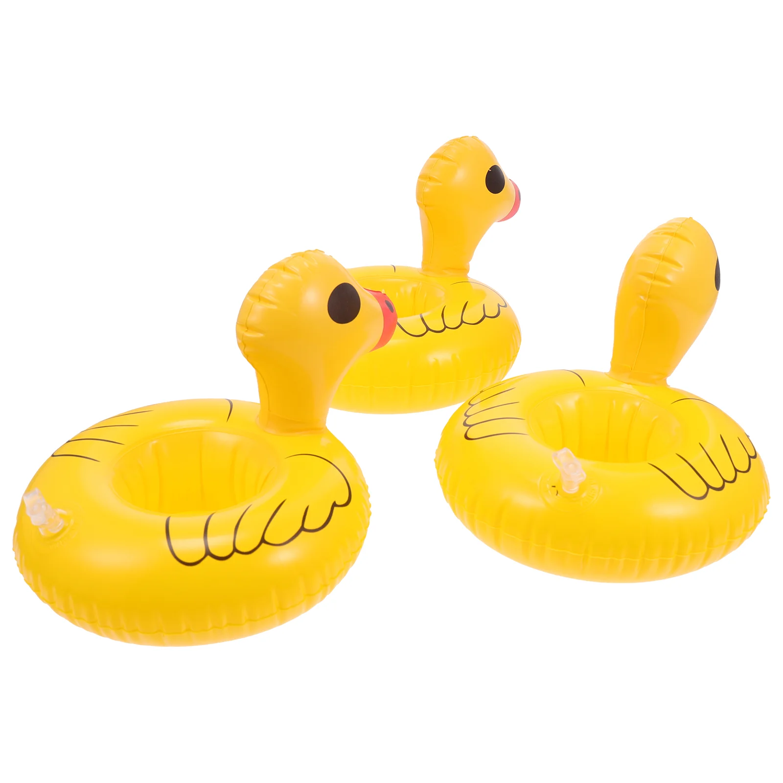 Inflatable Cup Holder PVC Coasters Colorful Creative Floating Plates Party Holders Animal Toys