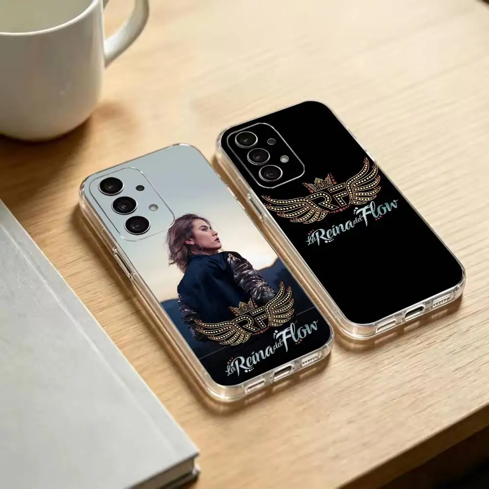 Queen of Flow L-La Reina Del Flow   Transparent Phone Case For Samsung S25 S24 S23 S22 S21 S20 Ultra Plus FE Lite Note